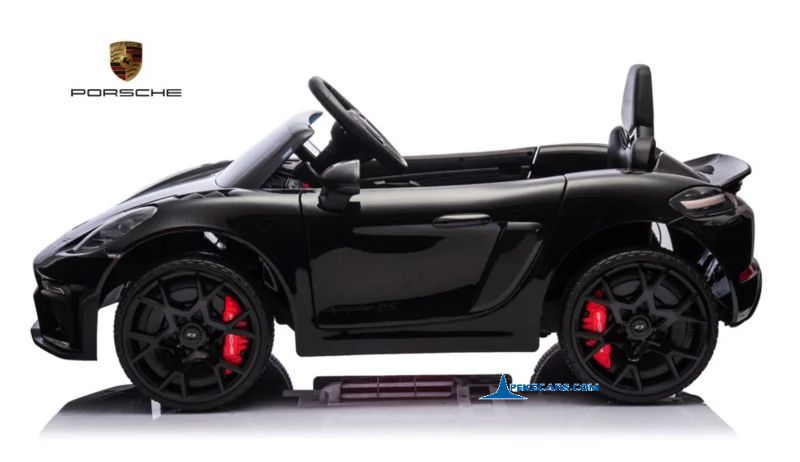 Porsche 718 Spyder RS 12V 2.4G Negro Metalizado lateral