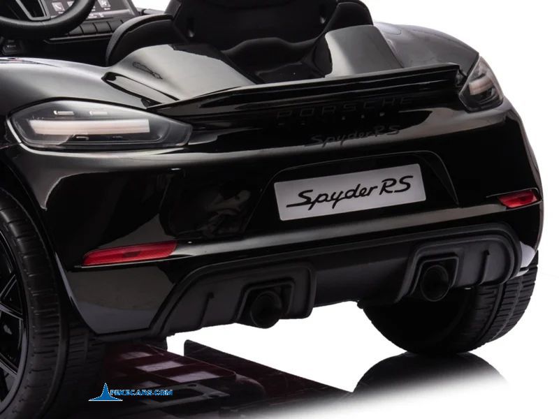 Porsche 718 Spyder RS 12V 2.4G Negro Metalizado ruedines