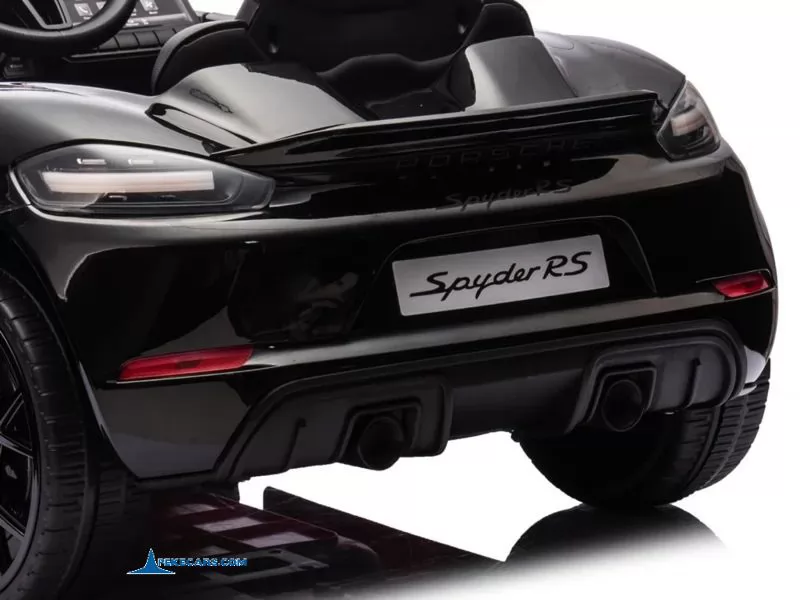 Porsche 718 Spyder RS 12V 2.4G Negro Metalizado ruedines