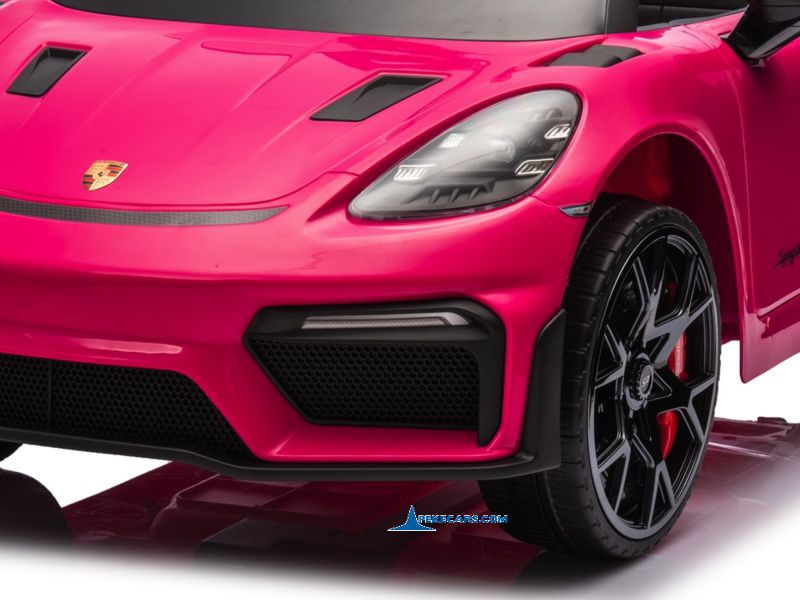 Porsche 718 Spyder RS 12V 2.4G Rosa faros