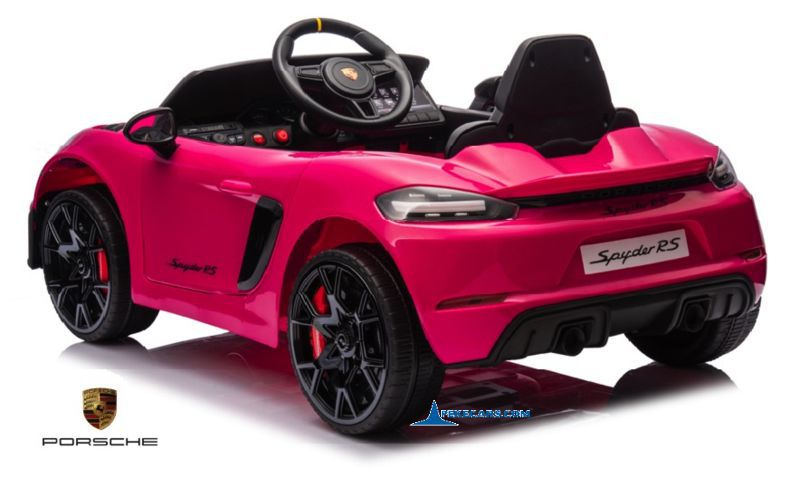 Porsche 718 Spyder RS 12V 2.4G Rosa vista trasera