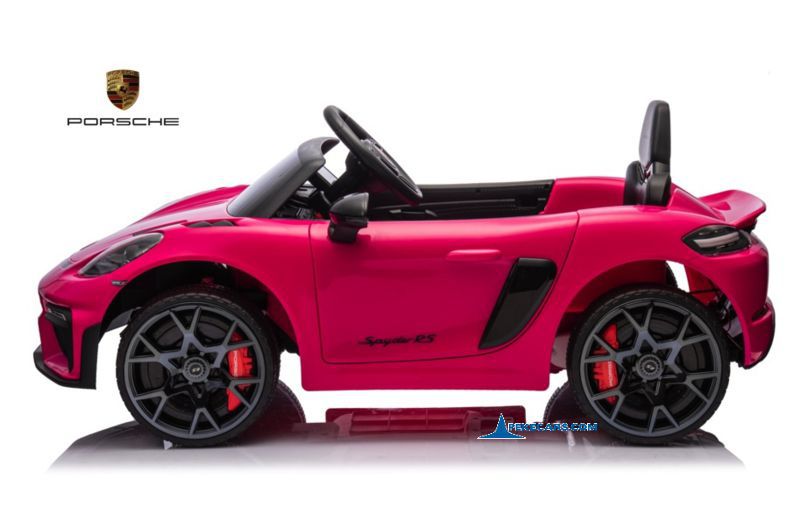 Porsche 718 Spyder RS 12V 2.4G Rosa lateral