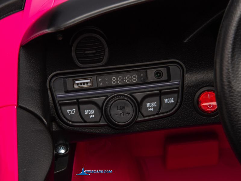 Porsche 718 Spyder RS 12V 2.4G Rosa display de sonido