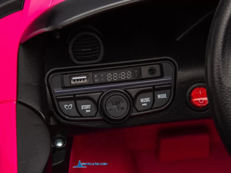 Porsche 718 Spyder RS 12V 2.4G Rosa display de sonido