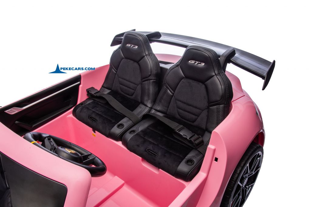 Porsche 911 GT3 24V 2 Plazas 2.4G Rosa Metalizado asientos