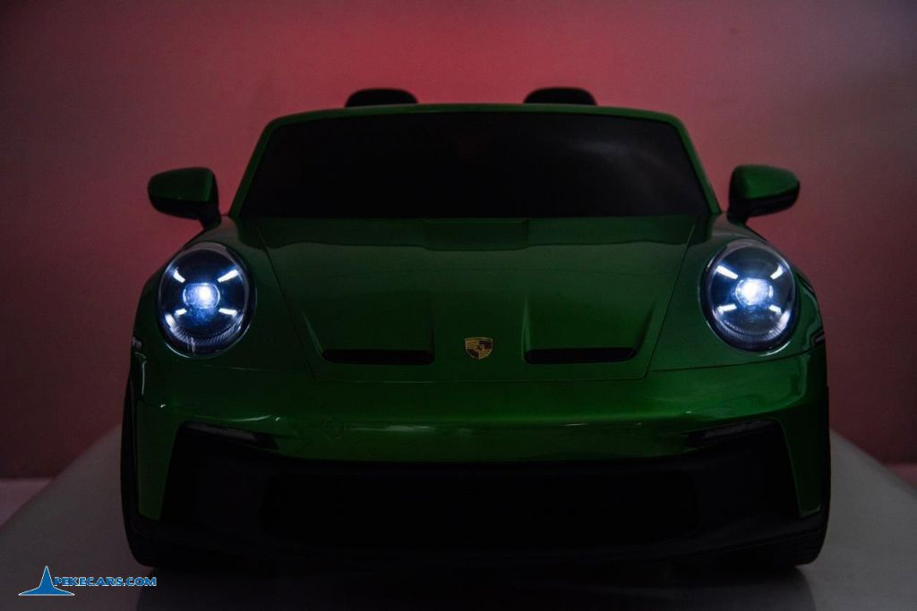 Porsche 911 GT3 24V 2 Plazas 2.4G Verde Metalizado luces delanteras