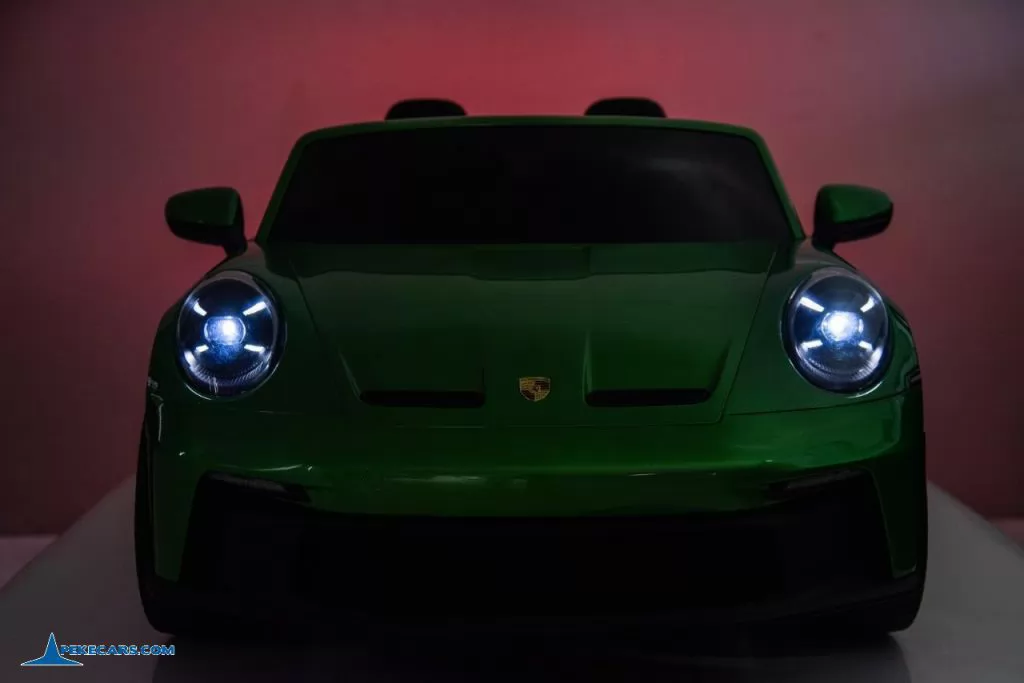 Porsche 911 GT3 24V 2 Plazas 2.4G Verde Metalizado luces delanteras