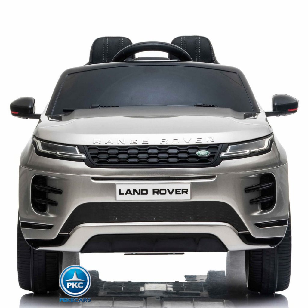 Range Rover Evoque con MP4 12V 2.4G Plata Metalizado frontal