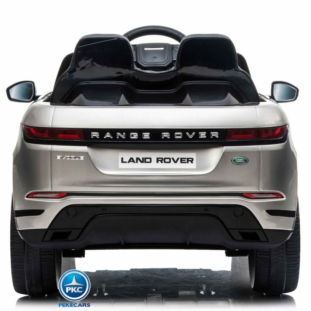 Range Rover Evoque con MP4 12V 2.4G Plata Metalizado parte trasera