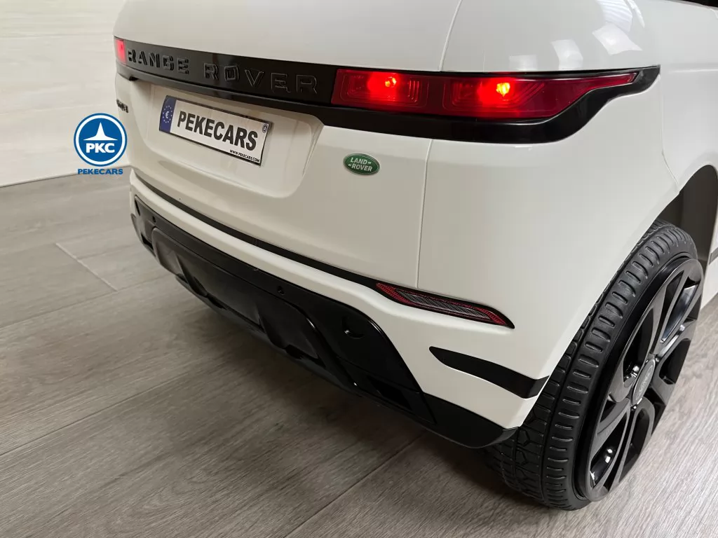 Range Rover Evoque 12V 2.4G Blanco parte trasera