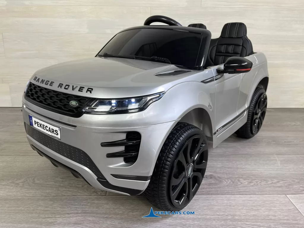 coche electrico niños range rover evoque 12v plata metalizado