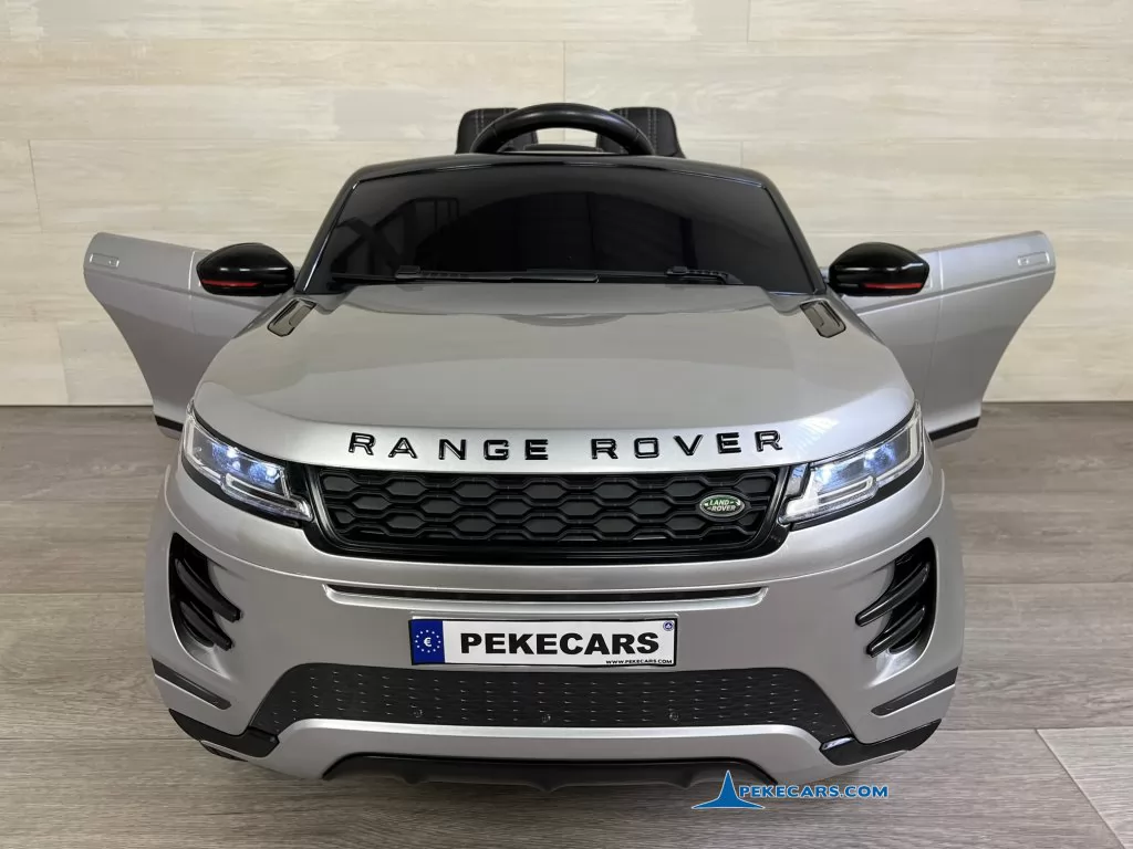 coches electricos para niños range rover evoque 12v plata metalizado