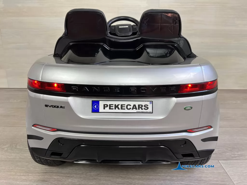range rover evoque 12v plata metalizado coche electrico niños