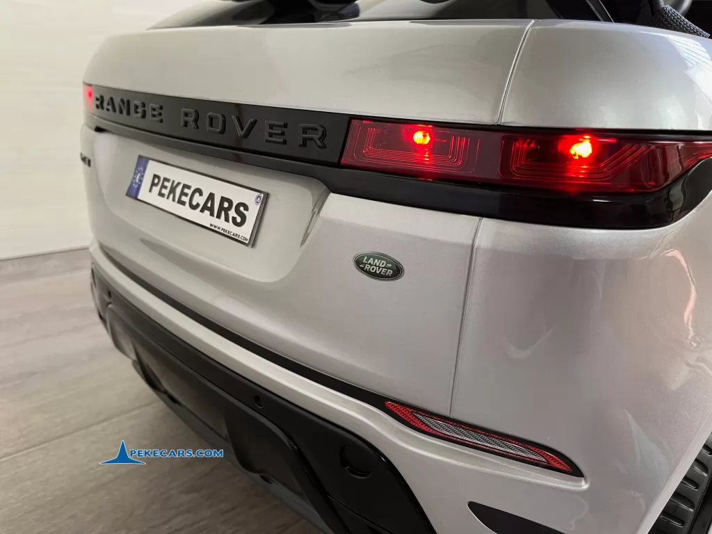 coche electrico niños range rover evoque 12v plata metalizado