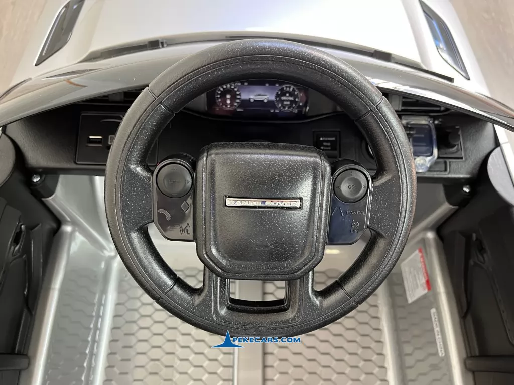coches para niños range rover evoque 12v plata metalizado