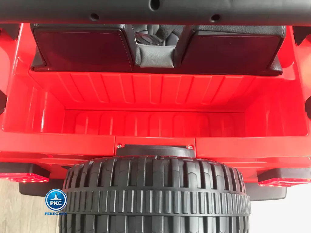 Jeep wrangler Rubicon 12V Rojo vista desde arriba rueda de repuesto