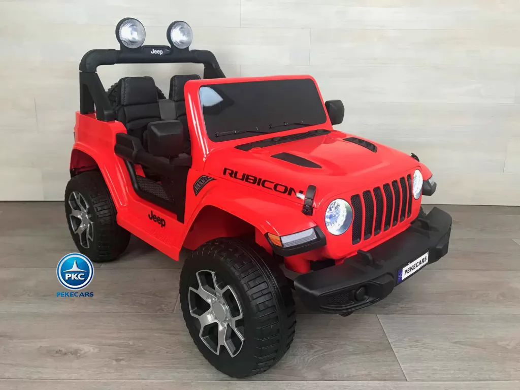 Jeep wrangler Rubicon 12V Rojo vista de lado derecho