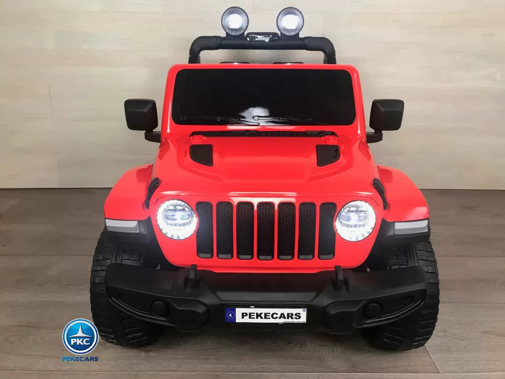 Jeep wrangler Rubicon 12V Rojo vista de frente