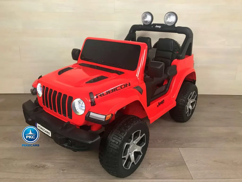Jeep wrangler Rubicon 12V Rojo vista de lado izquierdo
