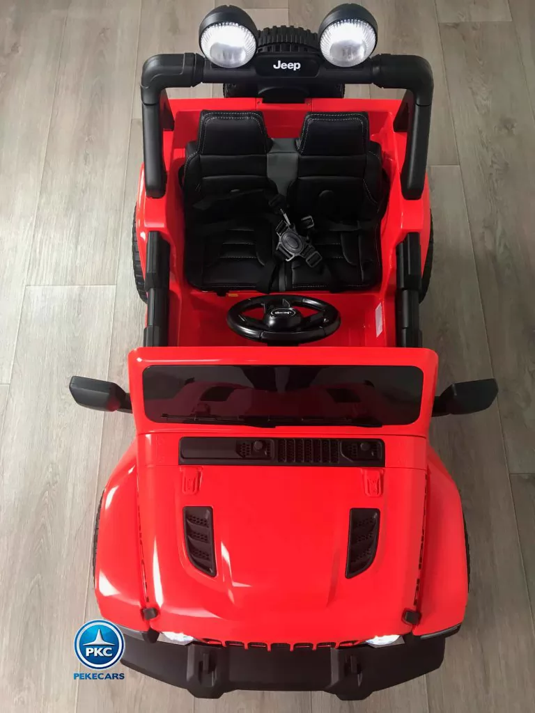 Jeep wrangler Rubicon 12V Rojo vista desde arriba