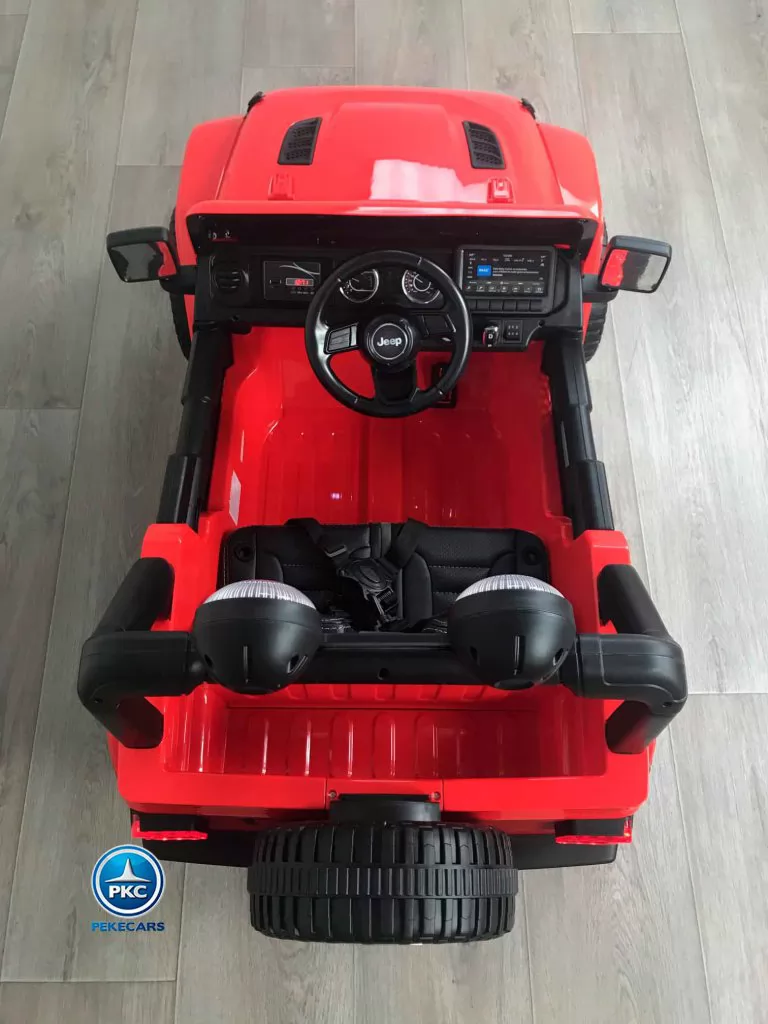 Jeep wrangler Rubicon 12V Rojo vista desde arriba