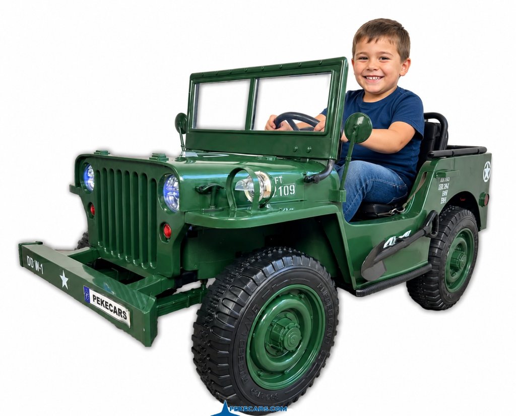 Willys Army jeep 1942 frontal en 3/4 izquierda