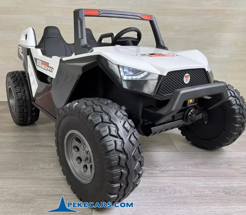 coches para niños todoterreno clash 24v blanco
