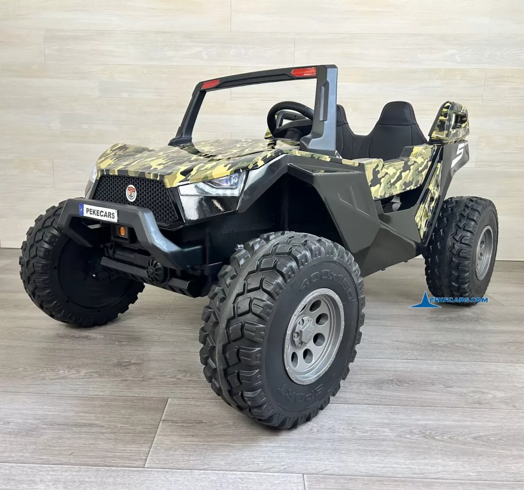 Todoterreno Clash 24V MP4 Camuflaje 2.4G frontal derecha