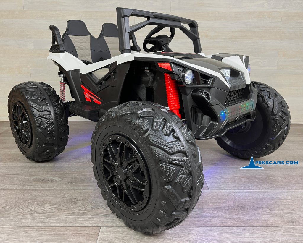coche electrico bebe Todoterreno Dune Racer 24V Blanco 2 Plazas