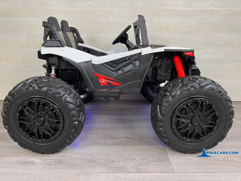 coche bateria niño Todoterreno Dune Racer 24V Blanco 2 Plazas