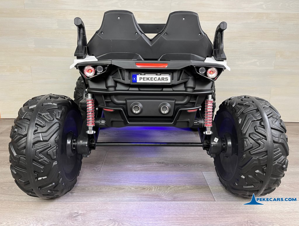coche niño bateria Todoterreno Dune Racer 24V Blanco 2 Plazas