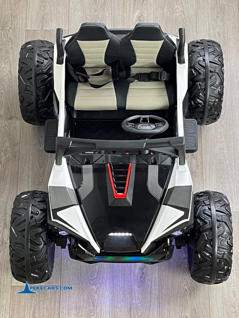 coche bateria Todoterreno Dune Racer 24V Blanco 2 Plazas