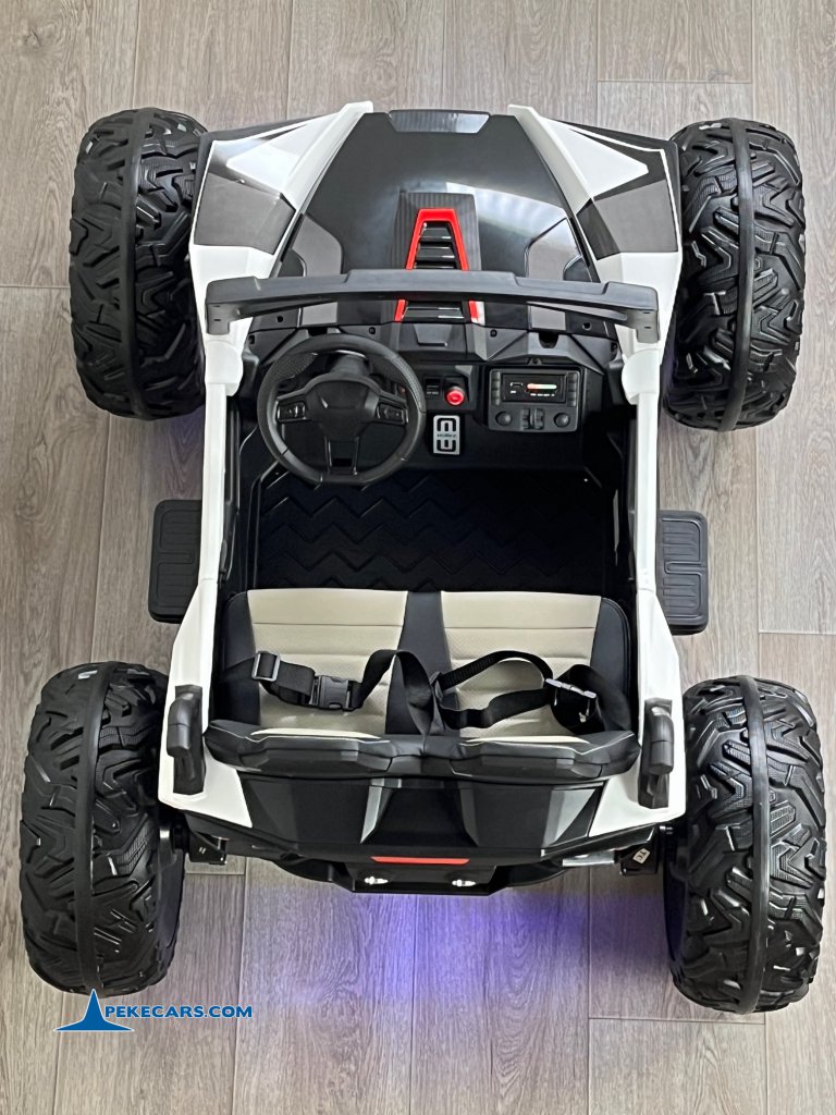coche a bateria Todoterreno Dune Racer 24V Blanco 2 Plazas