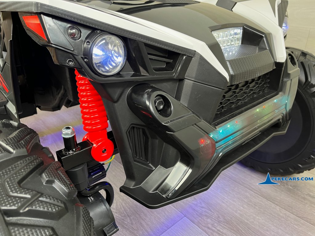 coche bebe electrico Todoterreno Dune Racer 24V Blanco 2 Plazas