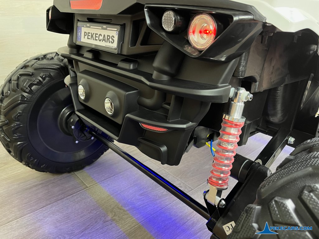 coche con mando Todoterreno Dune Racer 24V Blanco 2 Plazas