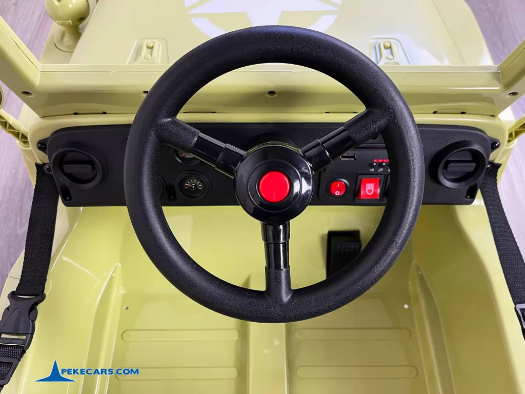willys jeep desertfox 1plaza coches para niños volante