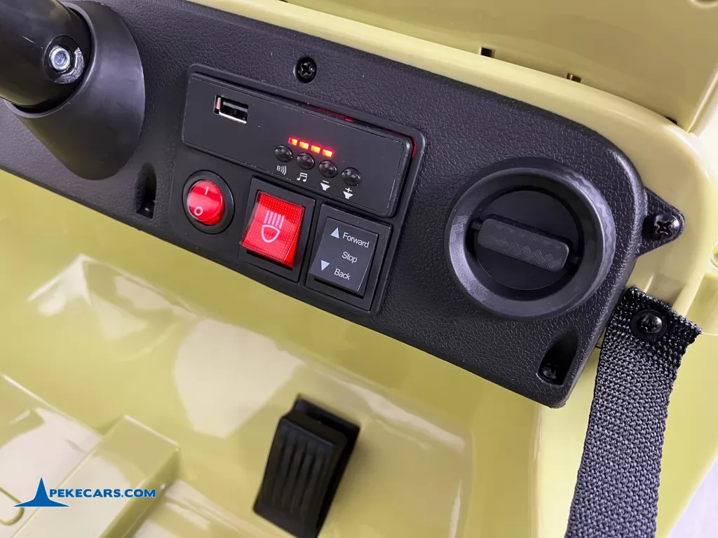willys jeep desertfox 1plaza coches para niños panel de mandos