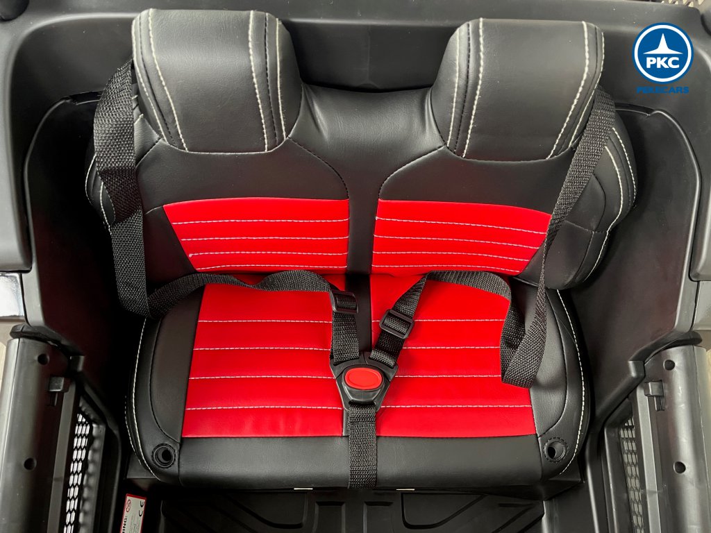 Todoterreno Mercedes Unimog 12v negro asiento en polipiel
