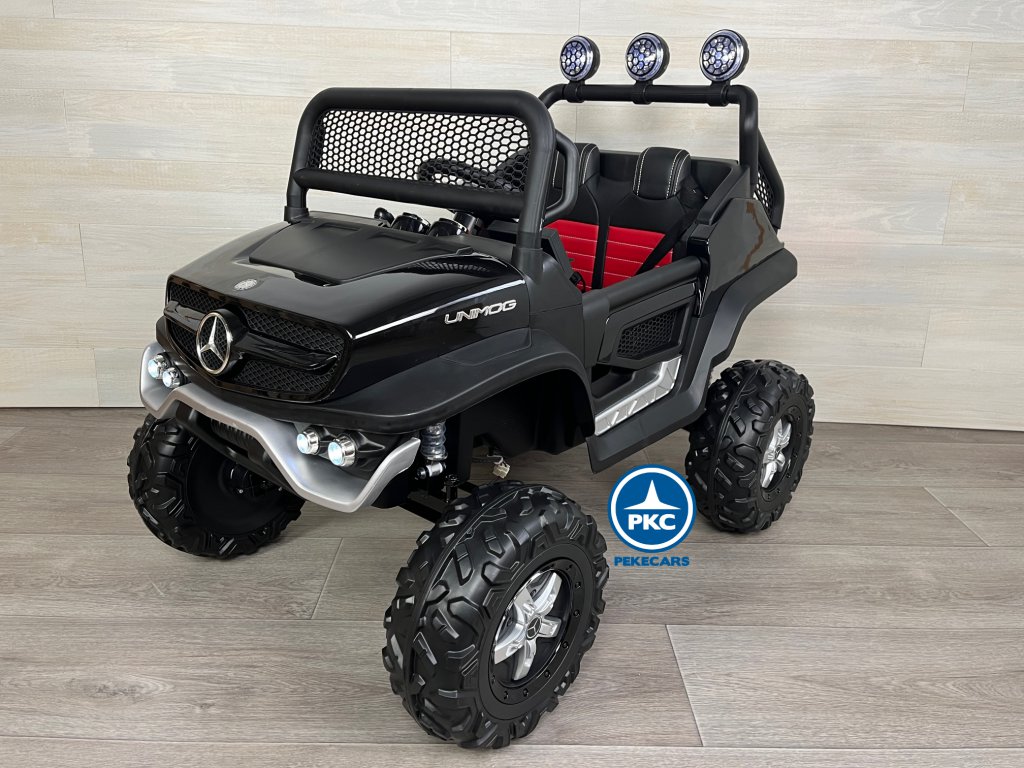 Todoterreno Mercedes Unimog 12v negro