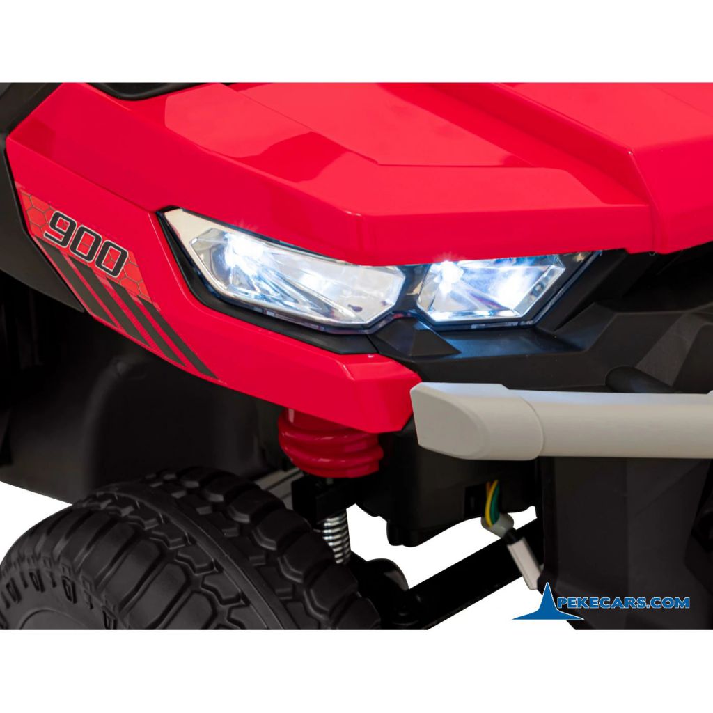 Todoterreno Pick-up Racing 24V 2.4G Rojo faro