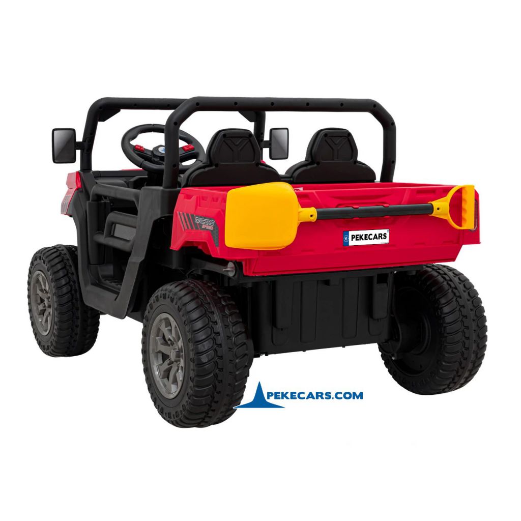 Todoterreno Pick-up Racing 24V 2.4G Rojo perspectiva trasera