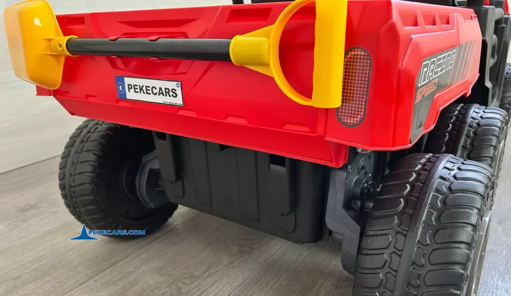 Todoterreno Pick-up Racing 24V 2.4G Rojo parte trasera con pala