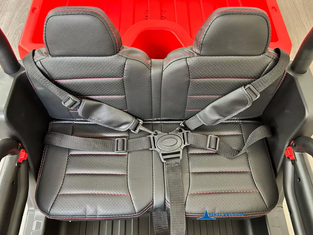 Todoterreno Pick-up Racing 24V 2.4G Rojo asiento polipiel con cinturon