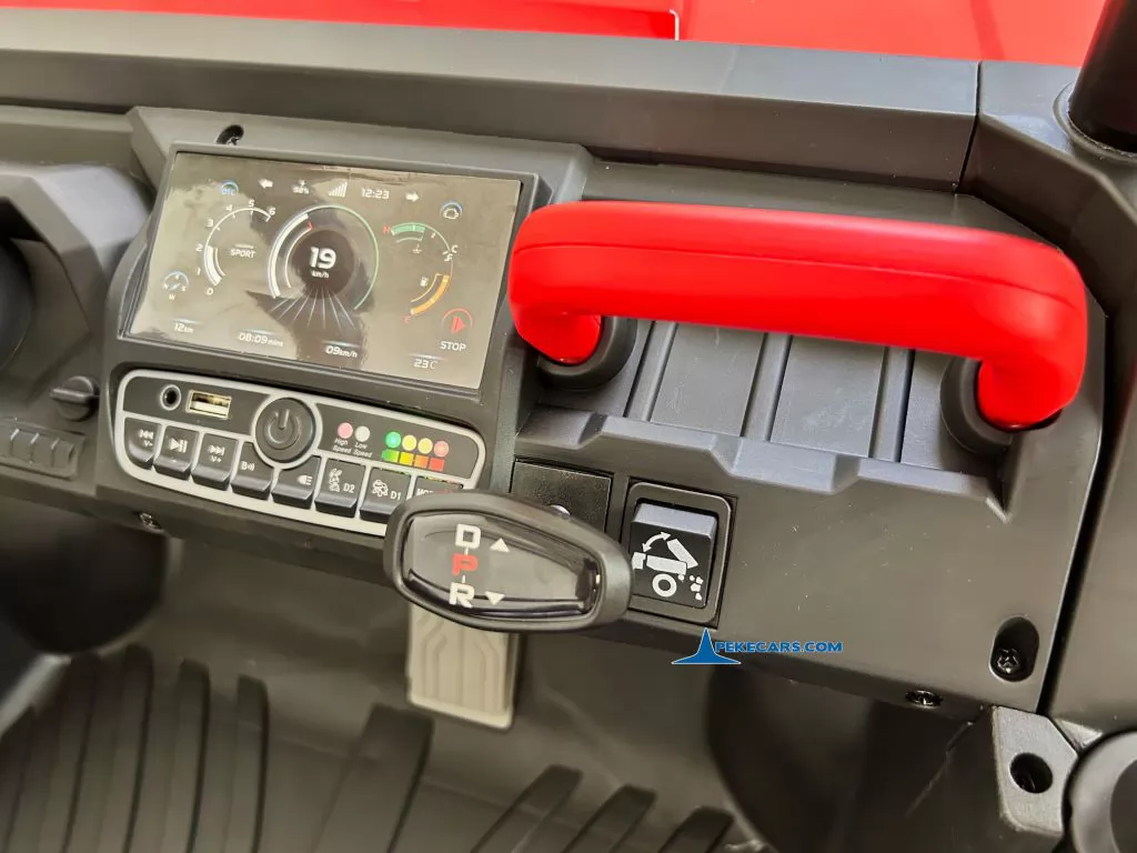 Todoterreno Pick-up Racing 24V 2.4G Rojo reproductor mp3 musica