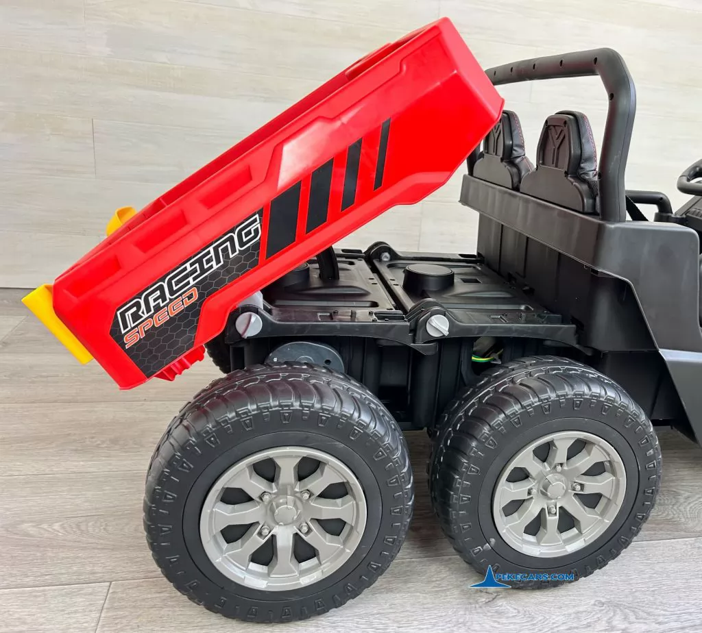 Todoterreno Pick-up Racing 24V 2.4G Rojo volquete remolque accion