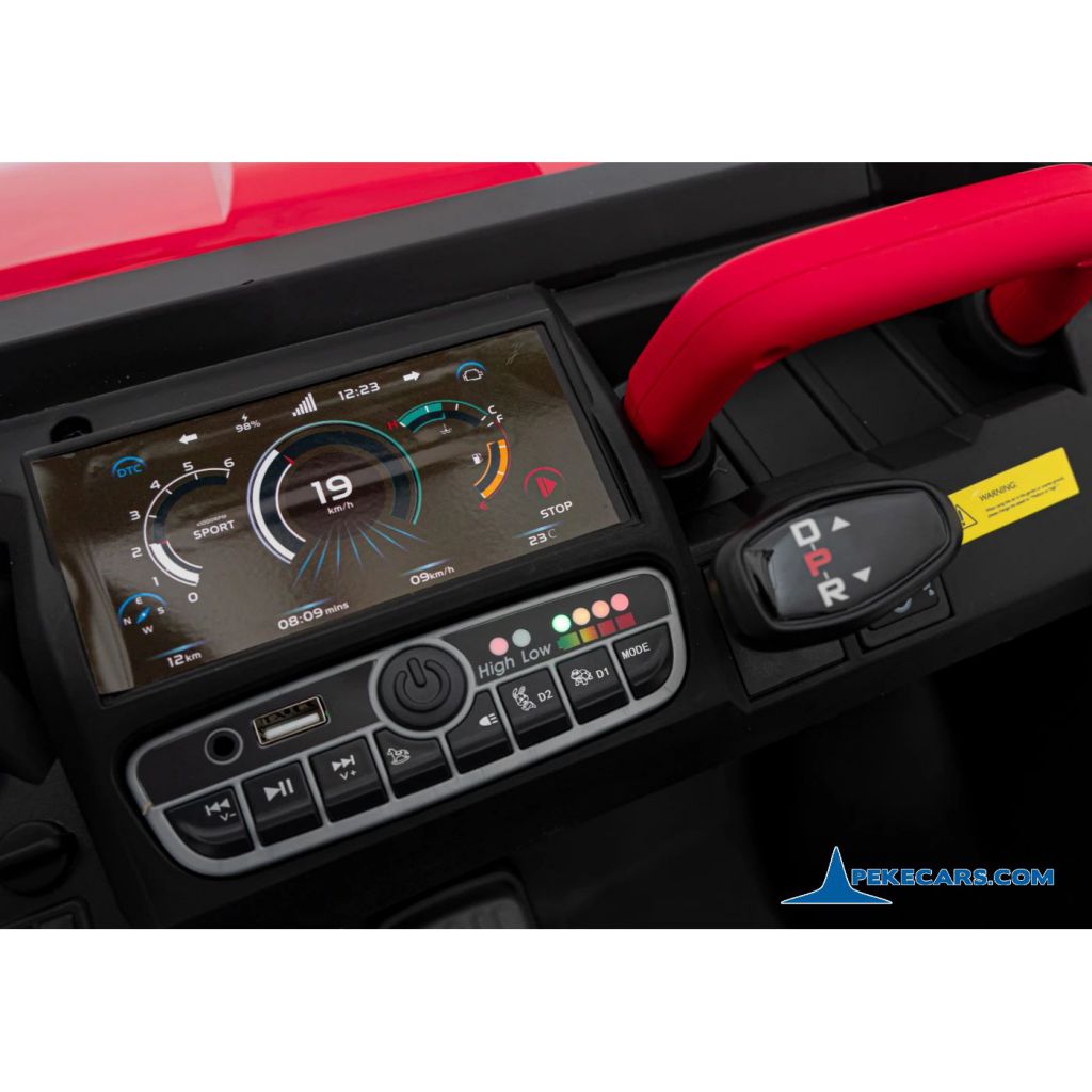 Todoterreno Pick-up Racing 24V 2.4G Rojo display