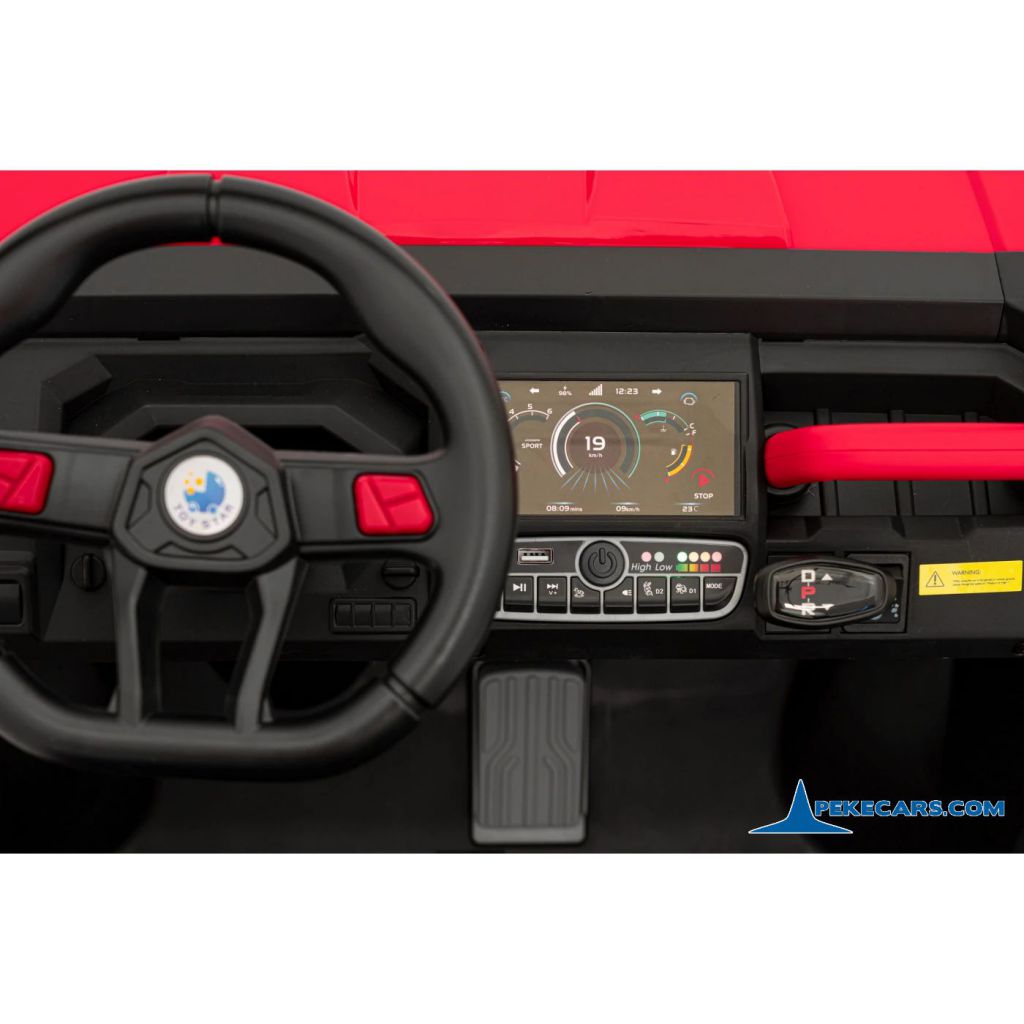 Todoterreno Pick-up Racing 24V 2.4G Rojo salpicadero