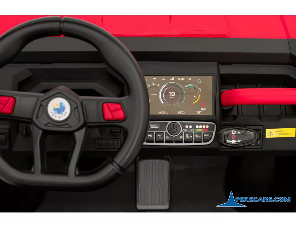 Todoterreno Pick-up Racing 24V 2.4G Rojo salpicadero