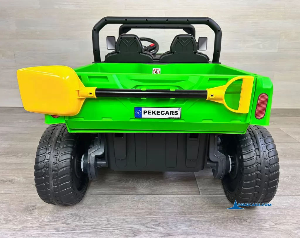 Todoterreno Pick-up Racing 24V 2.4G Verde parte trasera con pala