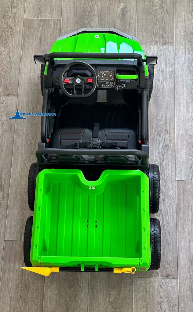 Todoterreno Pick-up Racing 24V 2.4G Verde vista arriba